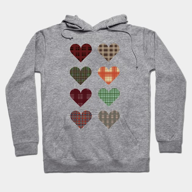 Checkered Hearts Hoodie by LochNestFarm